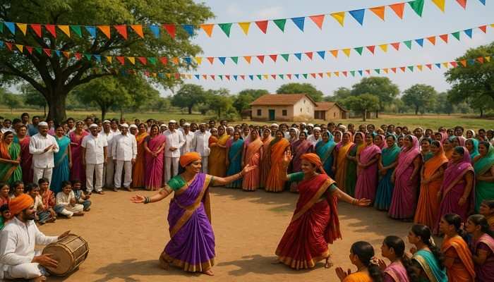 खरसोली गावाचे दृश्य